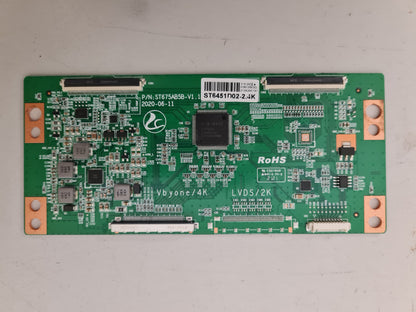 BAUHN ATV65UHDW-1021 T-CON BOARD ST675AB5B-V1.1 ST6451D02-2.4K