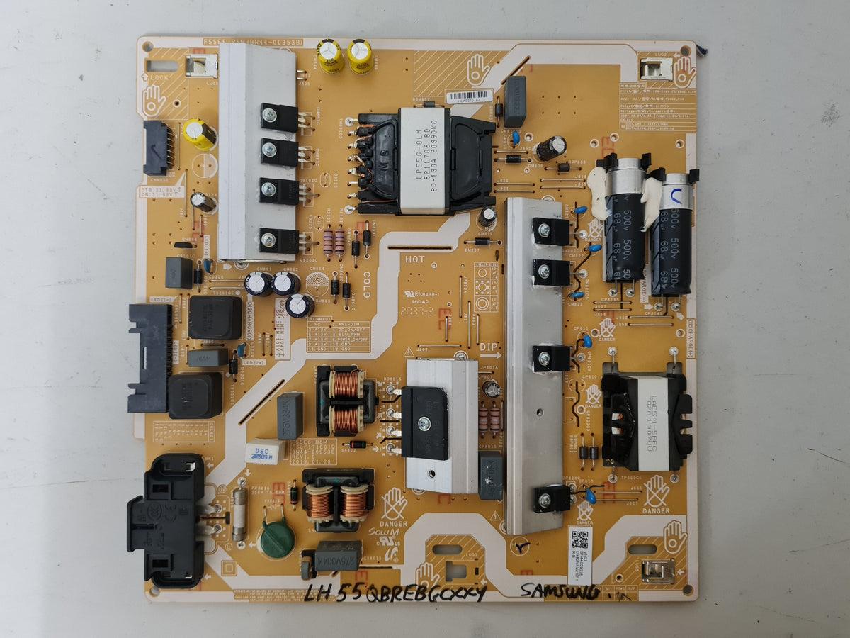 SAMSUNG LH55QBREBGCXXY POWER SUPPLY BOARD BN44-00953B F55E6_RSM