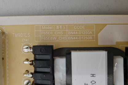 SAMSUNG LH65QBCEBGCXXY POWER SUPPLY BOARD BN44-01250A F65E6_CHS