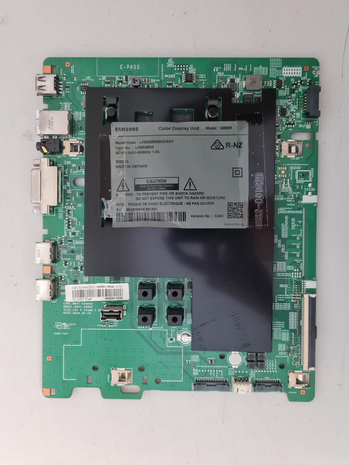 SAMSUNG LH55QBREBGCXXY (VER CA02) MAIN BOARD QB55R BN94-14594H COLOUR DISPLAY UNIT