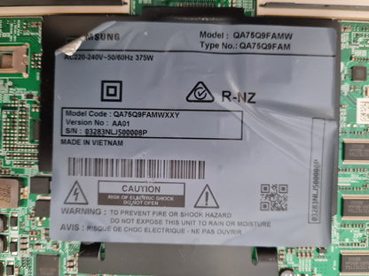 SAMSUNG QA75Q9FAM WXXY (VER AA01) MAIN BOARD BN94-11487E BN41-02572A