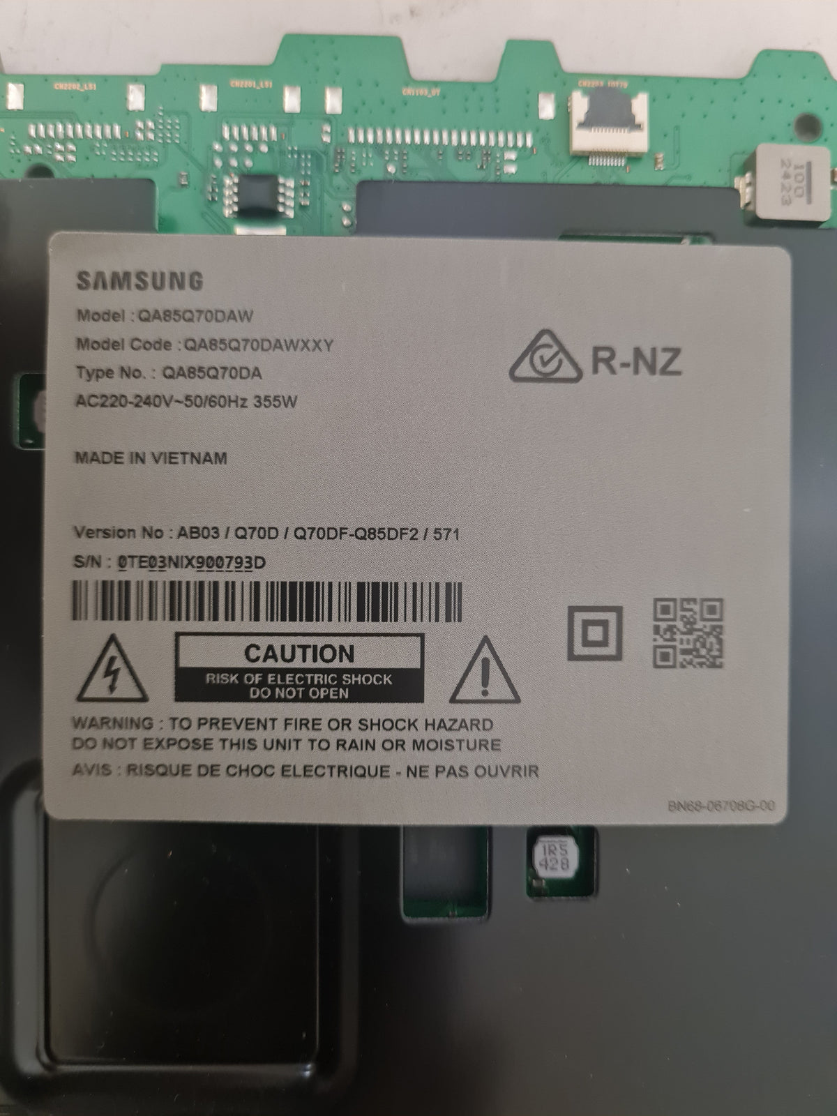 SAMSUNG QA85Q70DAWXXY (VER AB03) MAIN BOARD BN94-18372P
