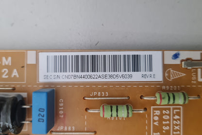 SAMSUNG UA40F6400 POWER SUPPLY BOARD BN44-00622A L42X1Q_DSM