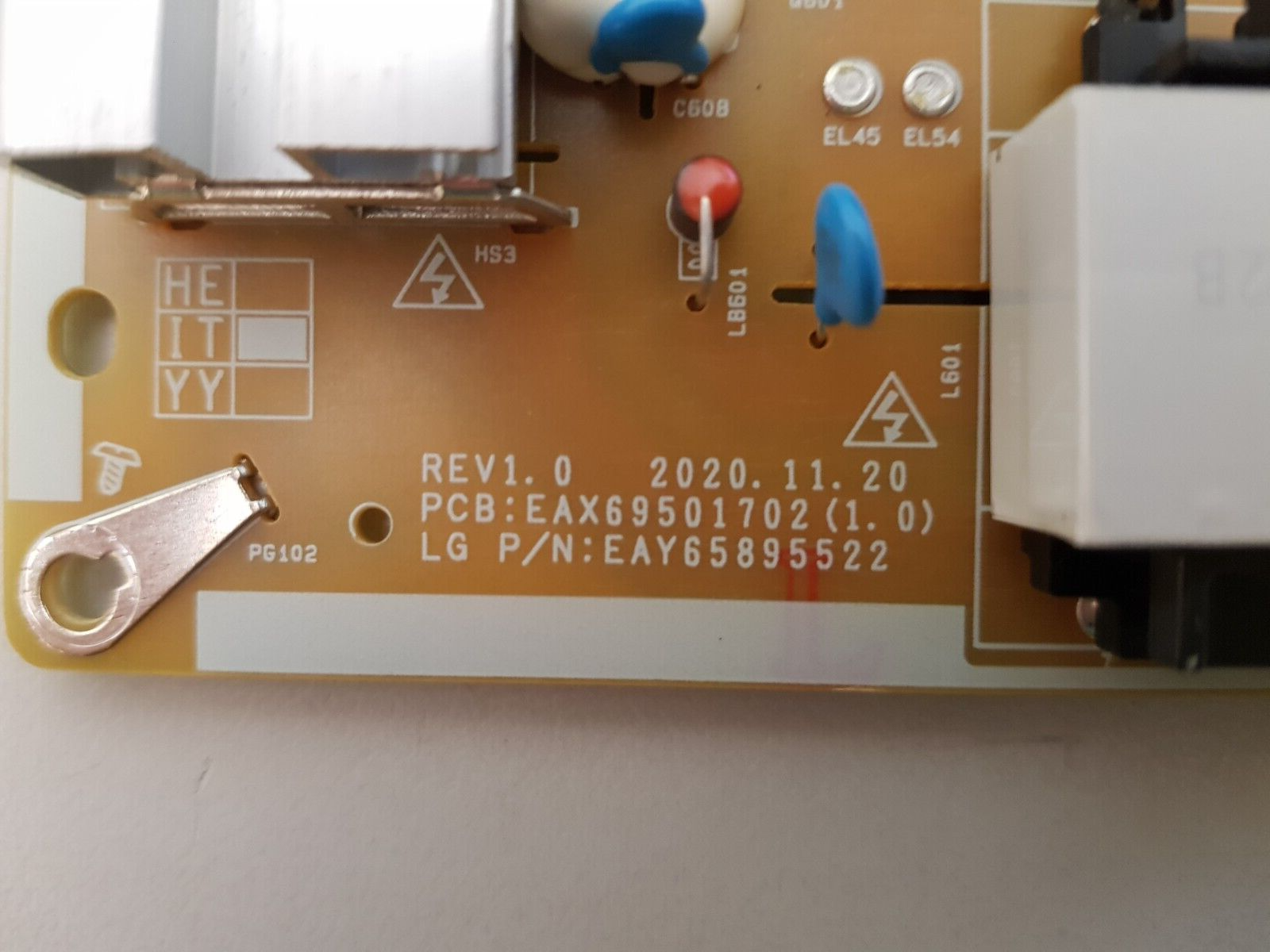 GENUINE LG 55NANO75TPA POWER SUPPLY BOARD EAY65895522 EAX69501702 LGP55NT-21U1