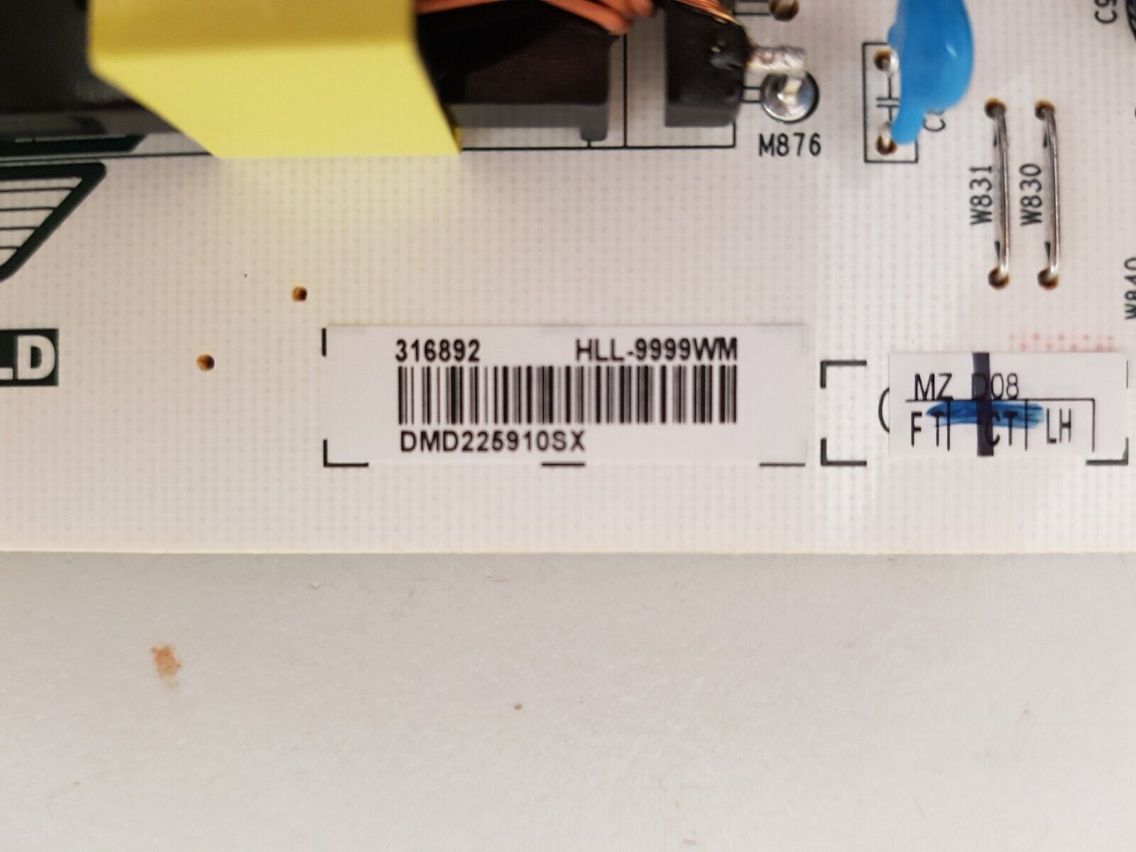 GENUINE HISENSE 43A7HAU POWER SUPPLY BOARD RSAG7.820.9999 HLL-9999WM 316892