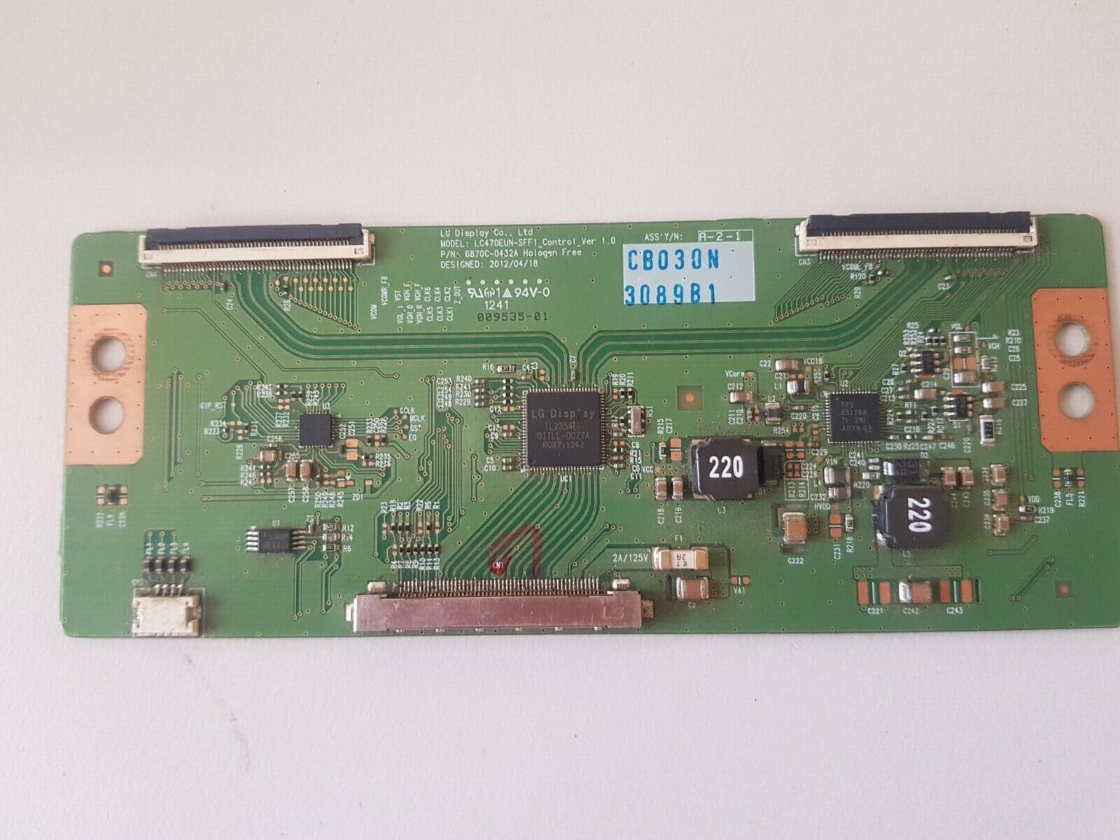 GENUINE SONIQ E55S12A LED T-CON BOARD 6870C-0432A 6871L-3089B