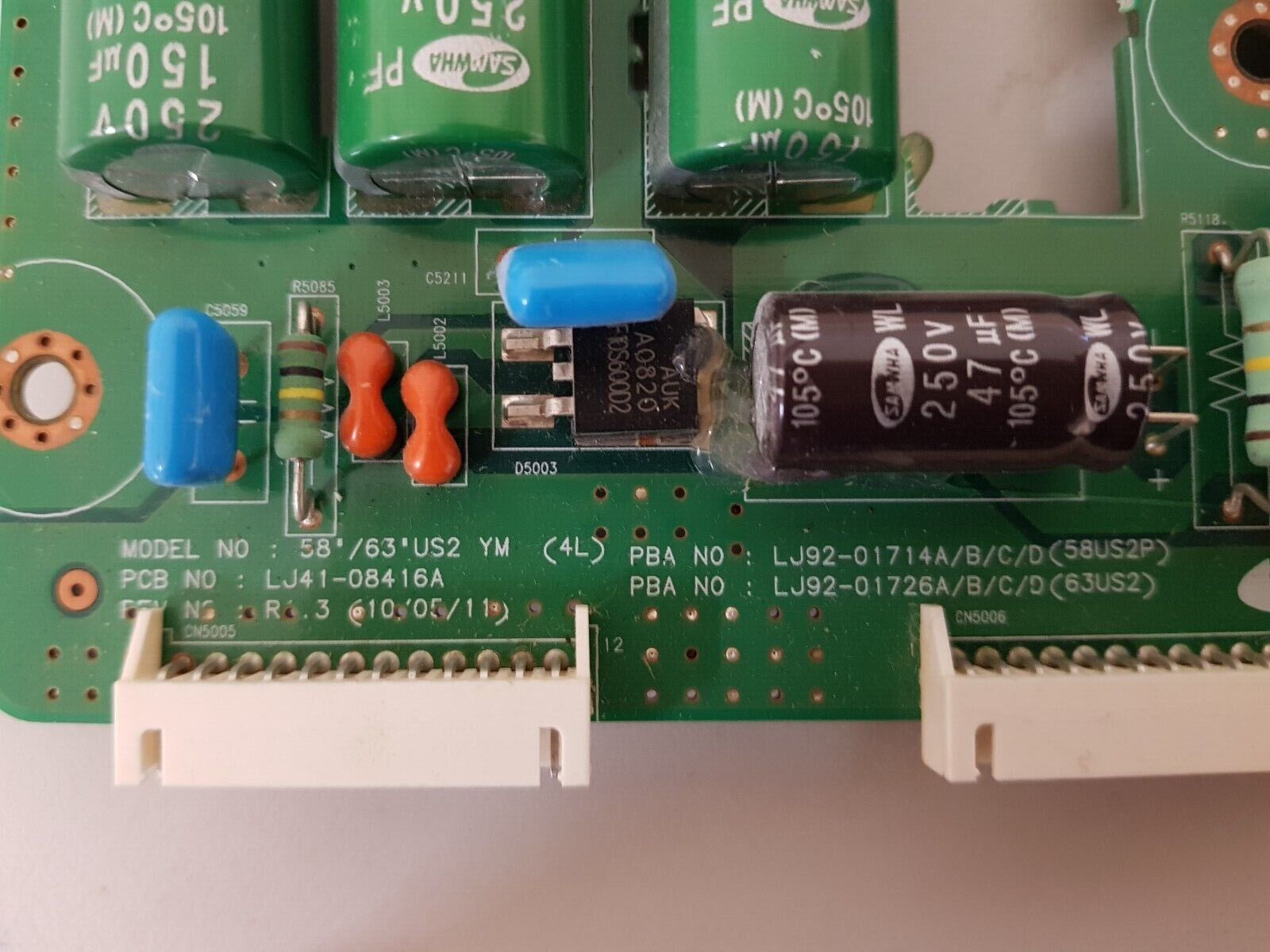 GENUINE SAMSUNG PS63C7000 PLASMA Y-SUS BOARD LJ92-01726A LJ41-08416A