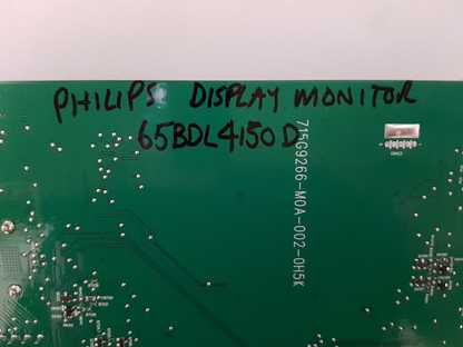GENUINE PHILIPS 65BDL4150D DISPLAY MONITOR MAIN BOARD 715G9266-M0A-002-0H5K