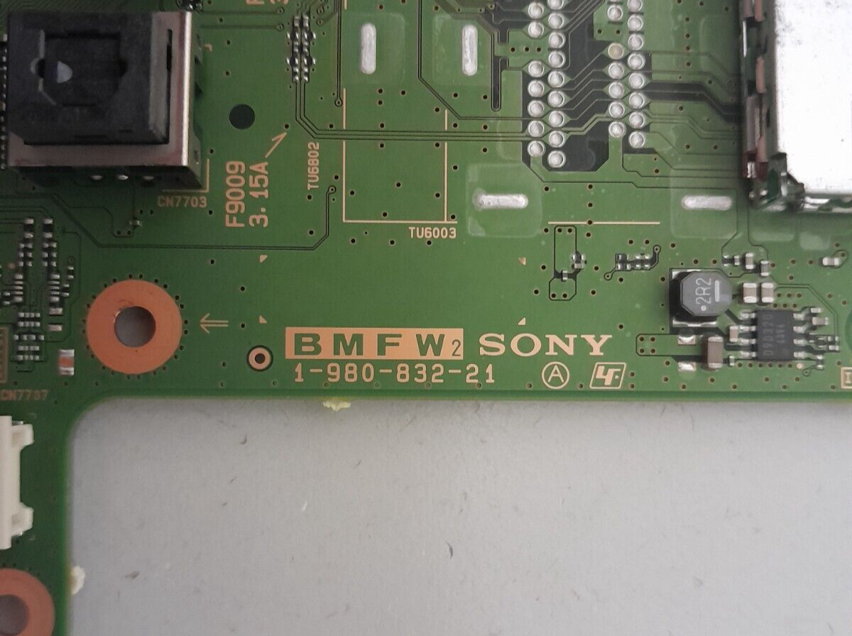GENUINE SONY KD- 65X8500D MAIN BOARD BMFW2 1-980-832-21 A2094360A 30204