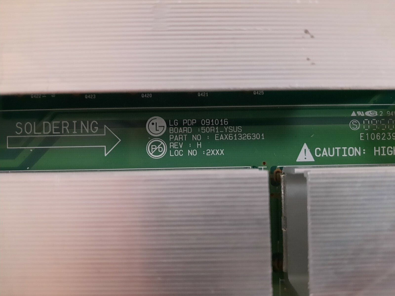 GENUINE LG 50PK550 Y-Sustain Board - EAX61326301 EBR62294101