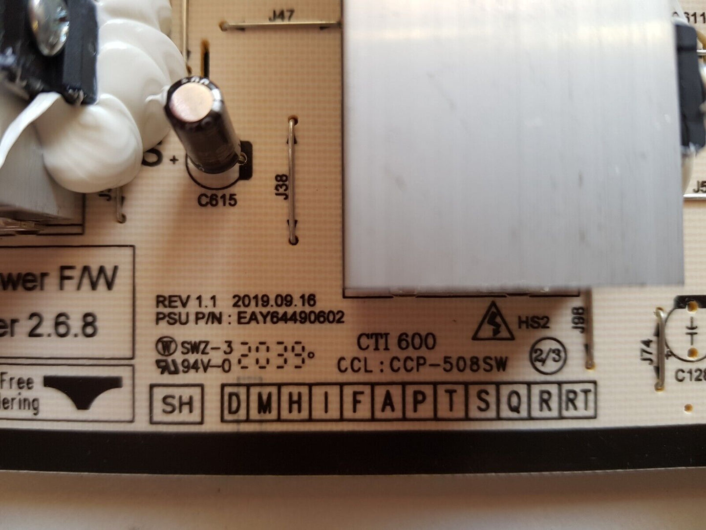 GENUINE LG OLED 65E7T OLED 65C7T POWER SUPPLY BOARD (BRAND NEW) EAY64490602