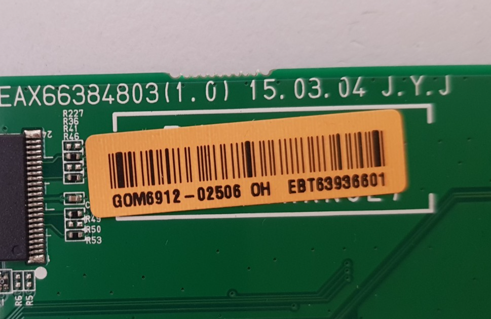 GENUINE LG 49SE3KB-BE.AAUSLH MAIN BOARD EAX66384803 (1.0) EBT63936601 63384501