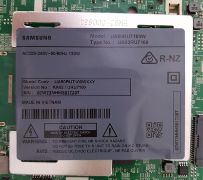 GENUINE SAMSUNG UA50RU7100 WXXY (VER AA02) MAIN BOARD BN94-14756H