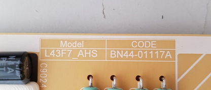 GENUINE SAMSUNG QA43LS03 AAWXXY POWER SUPPLY BOARD BN44-01117A L43F7_AHS