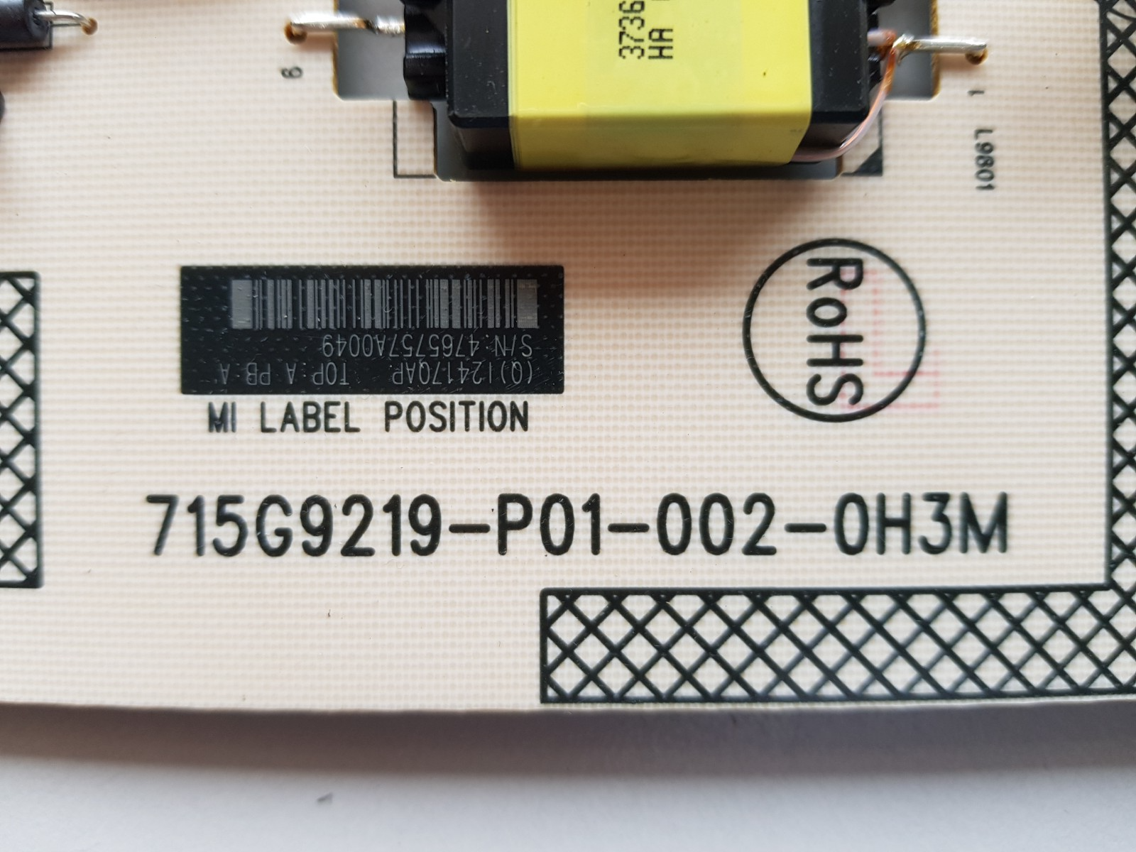 GENUINE PHILIPS 55BDL3010Q POWER SUPPLY BOARD 715G9219-P01-002-0H3M