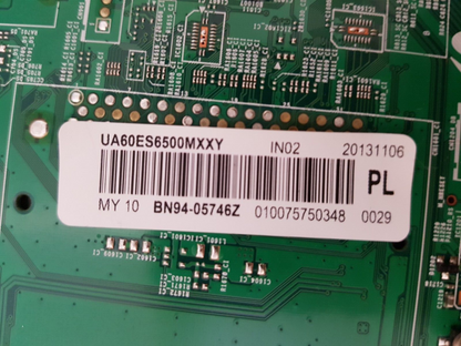 GENUINE SAMSUNG UA60ES6500 (VER-HS01) MAIN BOARD BN94-05746Z