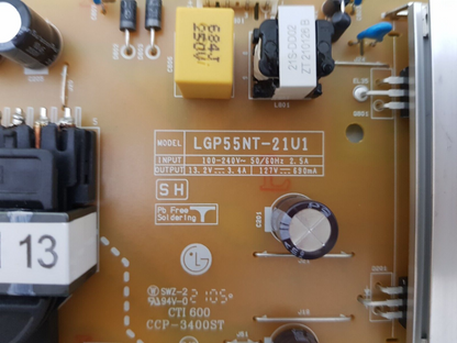 GENUINE LG 55NANO75TPA POWER SUPPLY BOARD EAY65895522 EAX69501702 LGP55NT-21U1