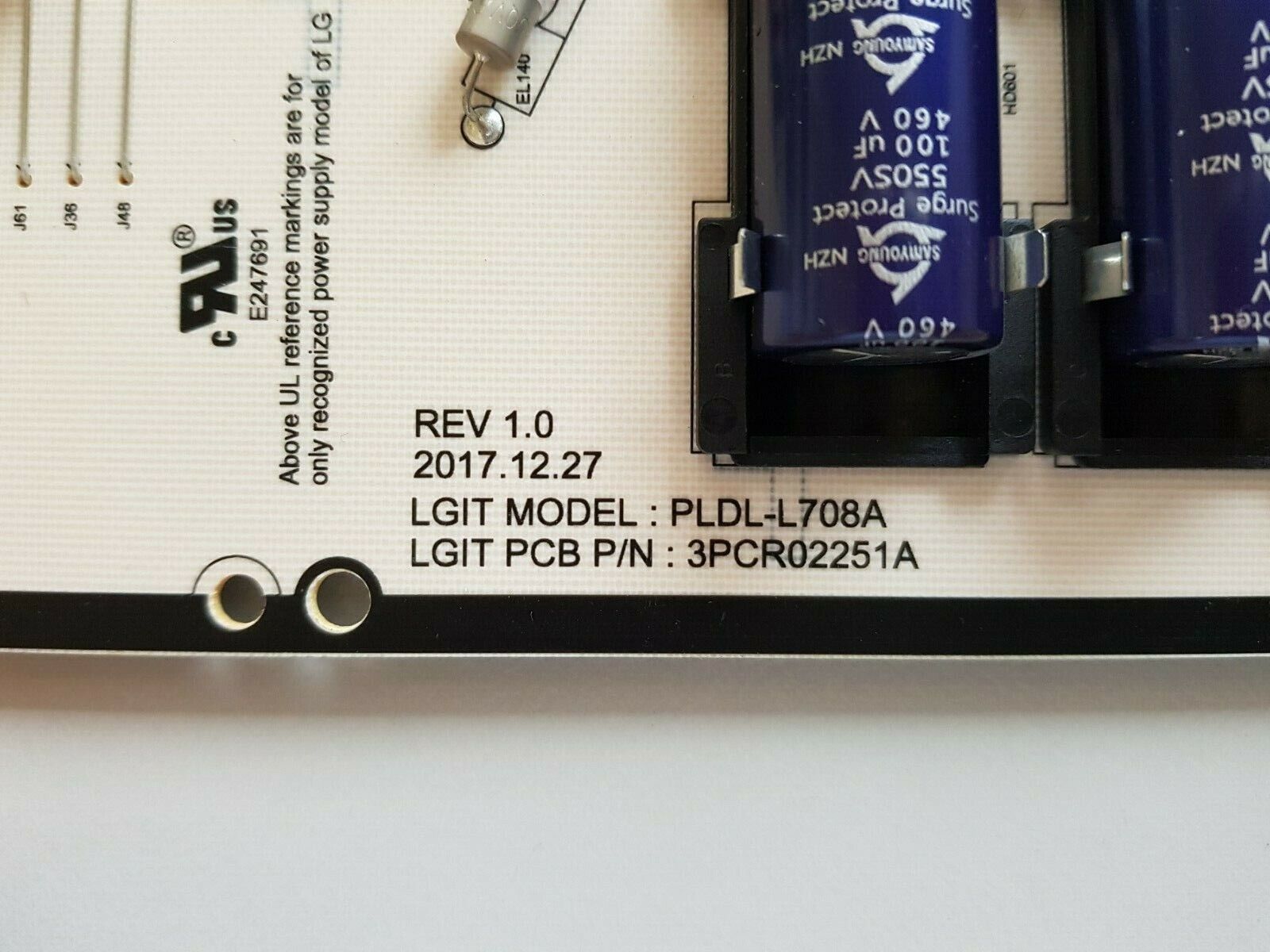 GENUINE LG 86UM7600 POWER SUPPLY BOARD EAY64888601 LGP86T-18U1 3PCR02251A 