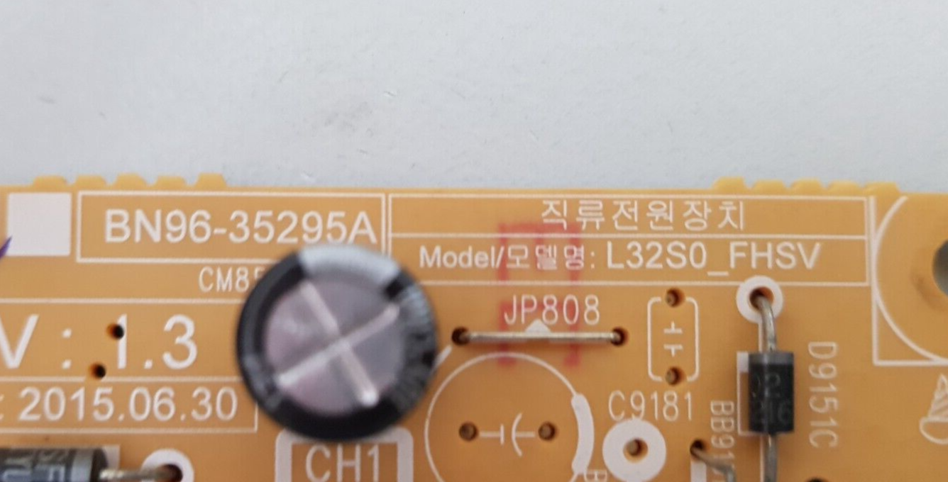 GENUINE SAMSUNG UA32J4100 POWER SUPPLY BOARD BN96-35295A L32S0_FHSV