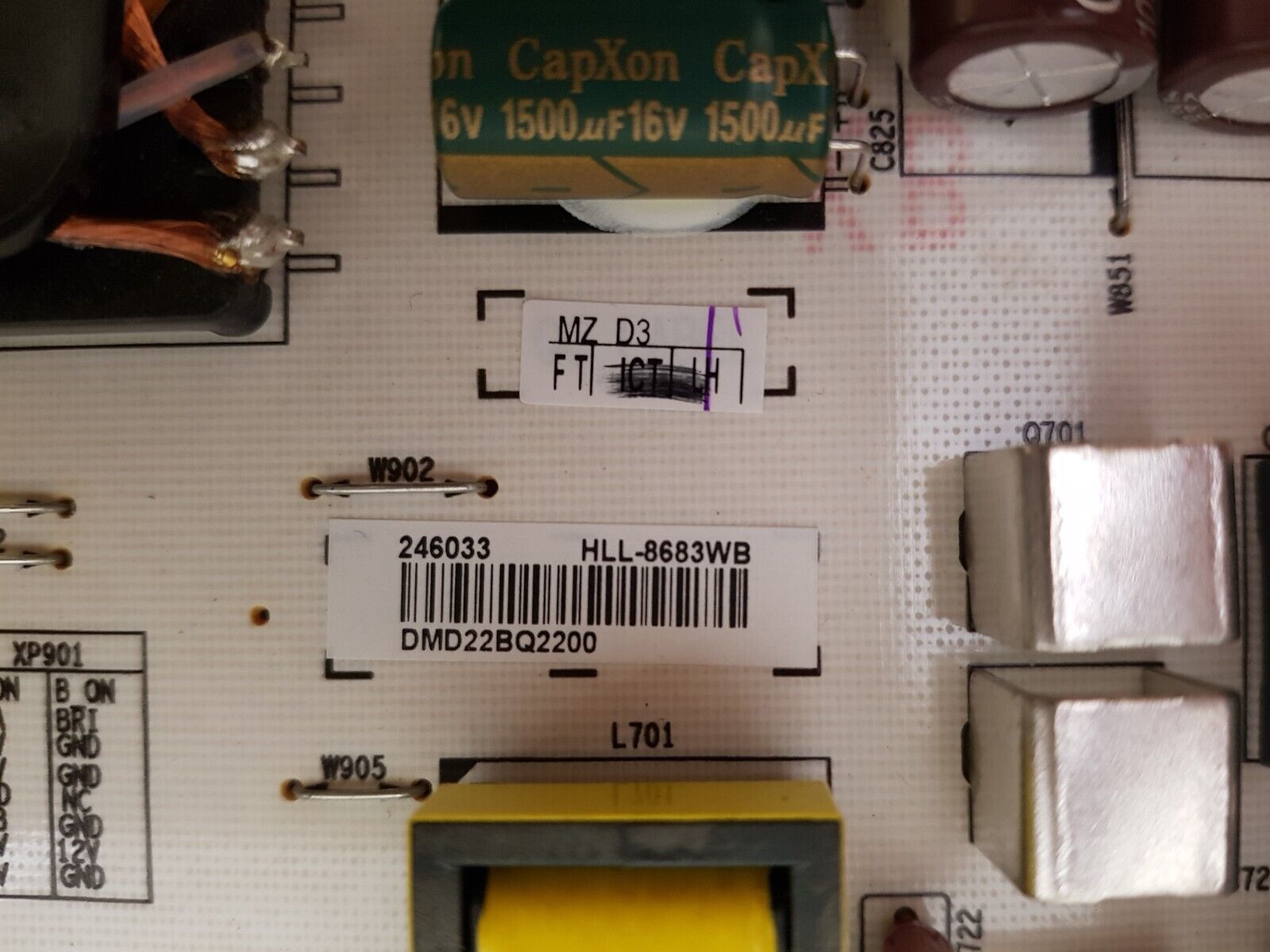 GENUINE HISENSE 75R6 POWER SUPPLY BOARD HLL-8683WB 246033 RSAG7.820.8683