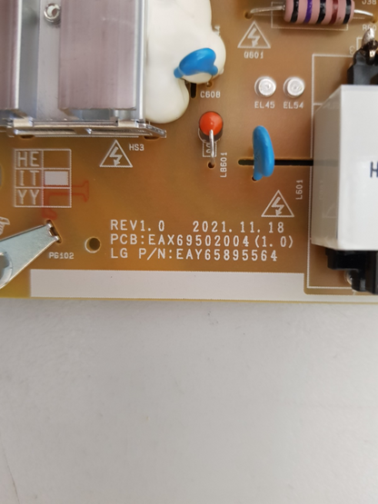 GENUINE LG 50UQ9000 POWER SUPPLY BOARD EAX69502004 (1.0) EAY65895564