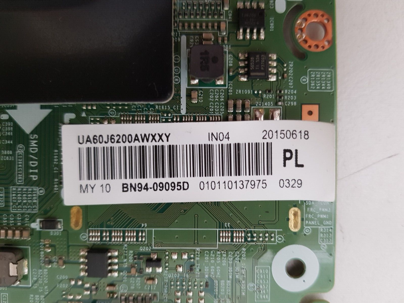 GENUINE SAMSUNG UA60JU6200 AWXXY (VER MS01) MAIN BOARD BN94-09095D