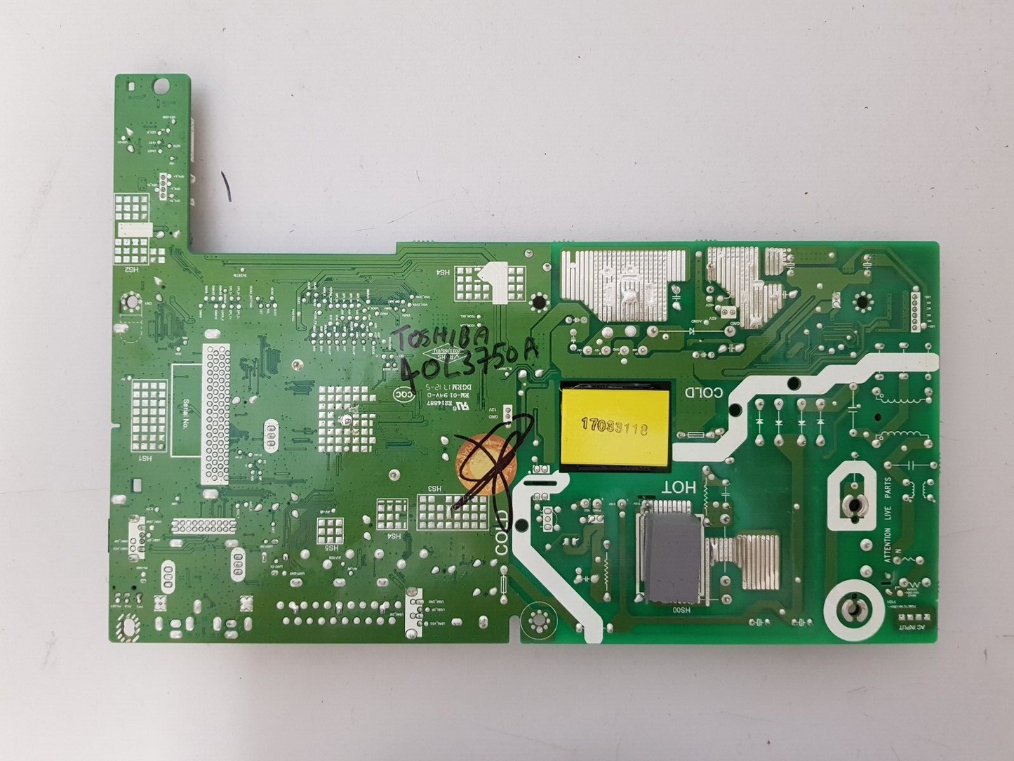 GENUINE TOSHIBA 40L3750A MAIN BOARD 1730145M 5823-A3M12G-0P10