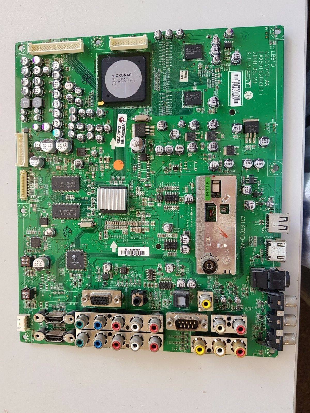 GENUINE LG 42LG70YD MAIN BOARD EBU50265801 EAX50152003[1]