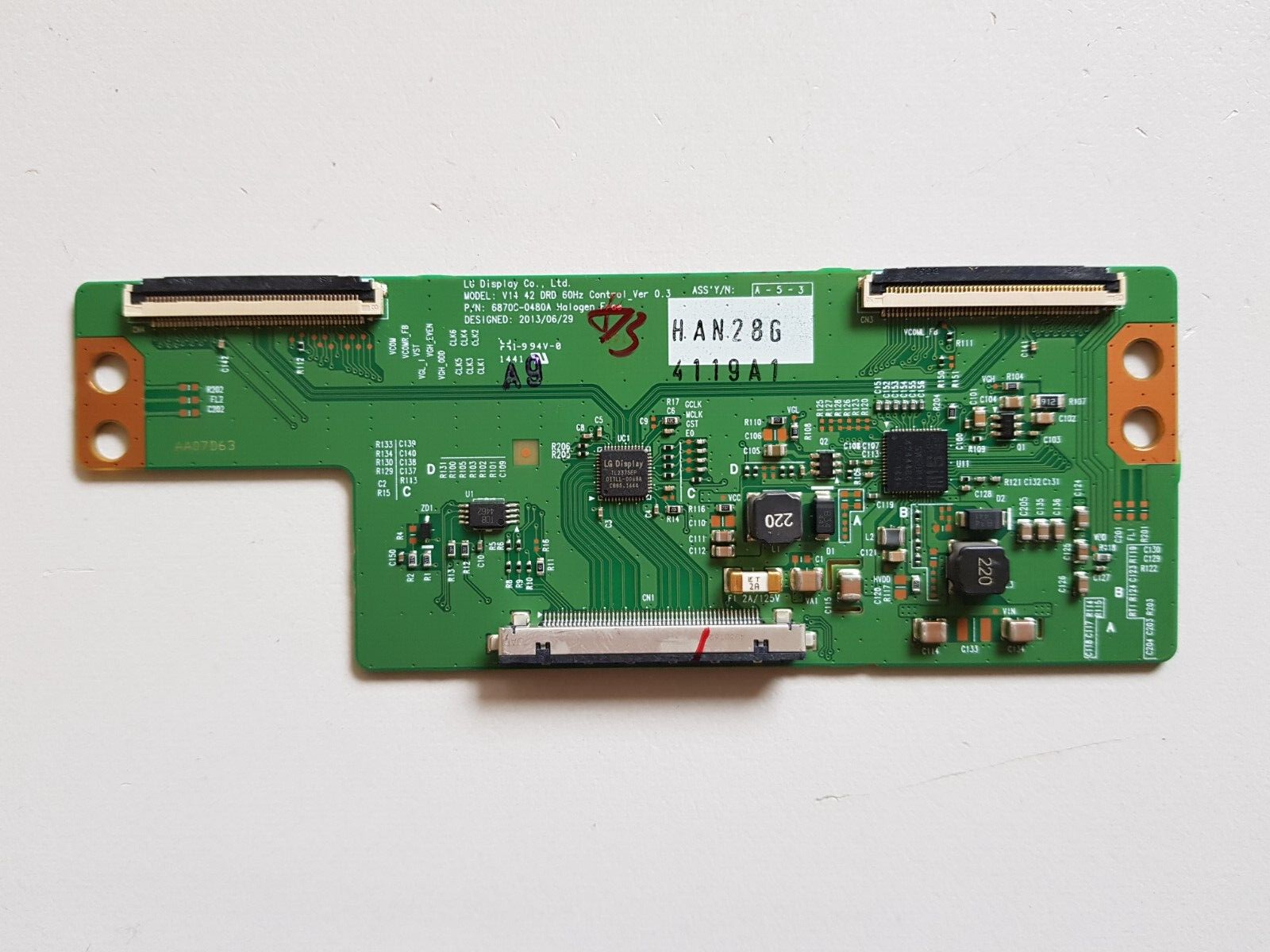 GENUINE LG 42LF5500 T-CON BOARD 6870C-0480A 6871L-4119A