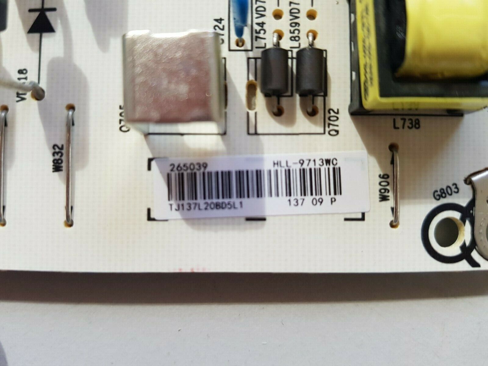 GENUINE HISENSE 55S8 POWER SUPPLY BOARD RSAG7.820.9713/ROH T265039