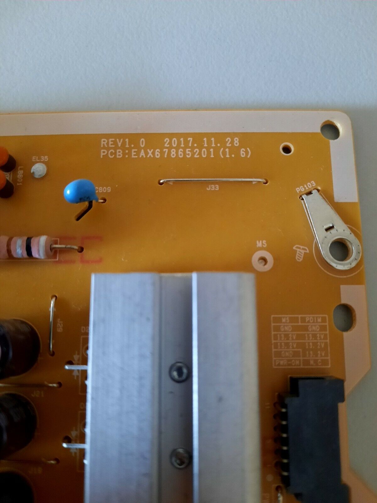 GENUINE LG 55UK6340 Power Supply Board  EAY64948701 LGP55TJ-18U1 EAX67865201(1.6