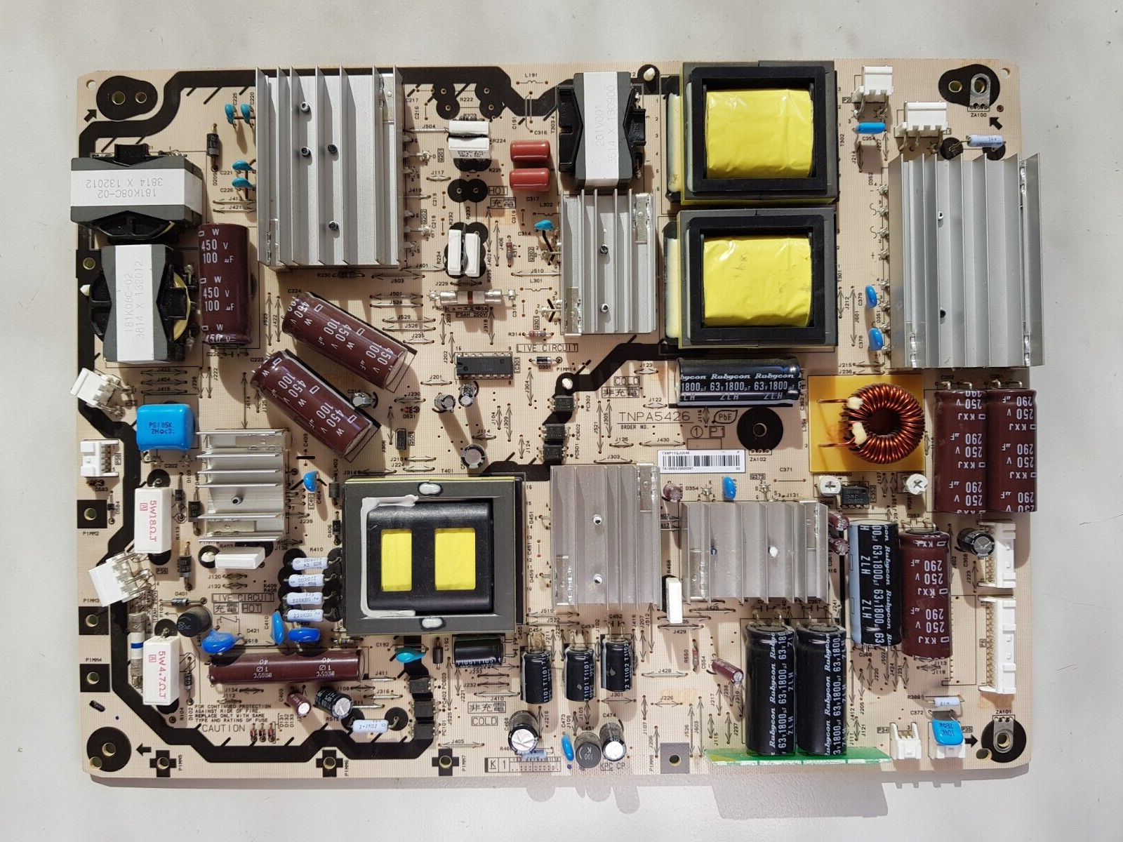 GENUINE PANASONIC THP50ST30A 50GT30A 50VT30A POWER SUPPLY BOARD TNPA5426 (1)[P2]