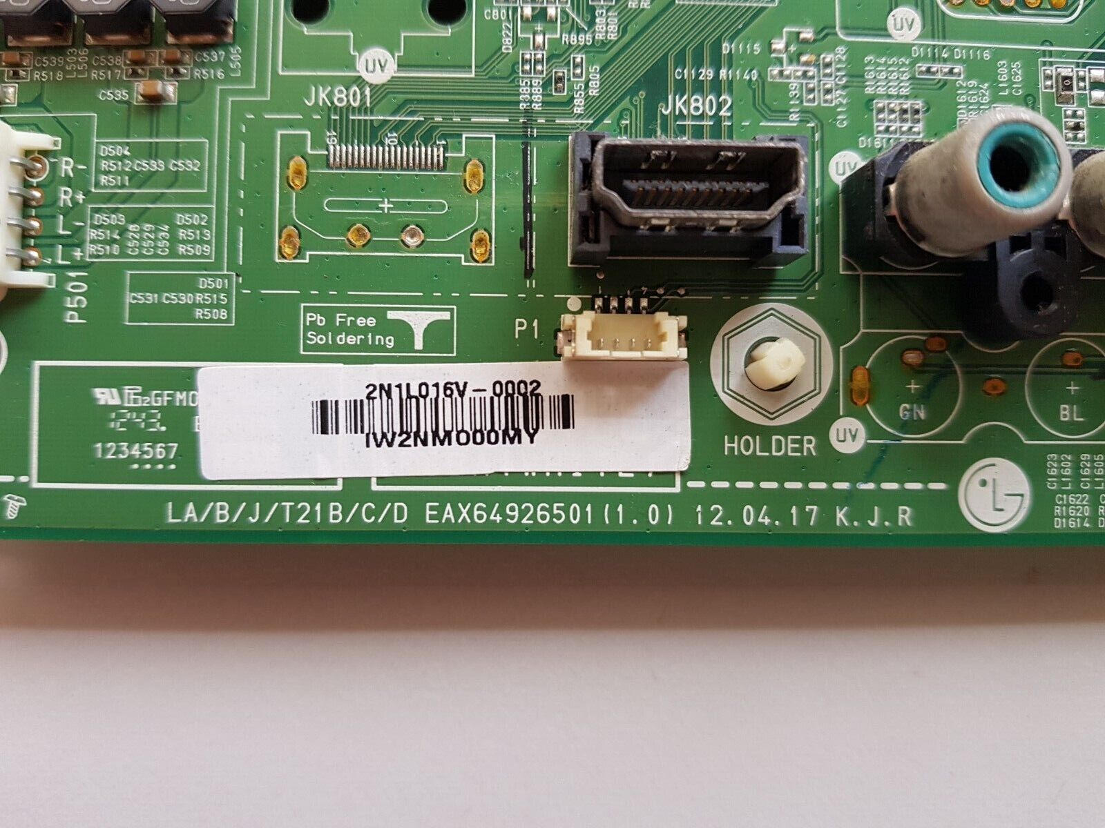 GENUINE LG 42LS3450 MAIN BOARD EAX64926501 (1.0) 