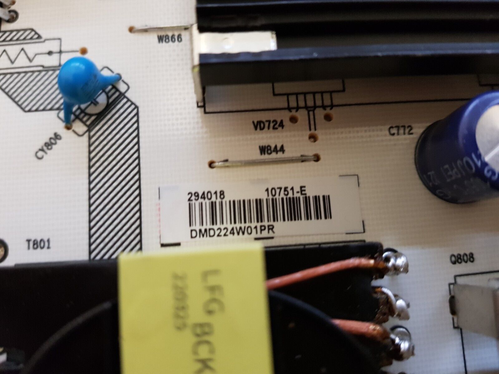 GENUINE HISENSE 55U8HAU POWER SUPPLY BOARD 10751-E  RSAG7.820.10751