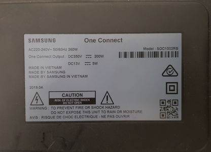 GENUINE SAMSUNG 55Q90 65Q85 65Q80 ONE CONNECT BOX & CABLE SOC1002RB