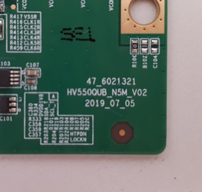 GENUINE SONY KD- 65X80J T-CON BOARD 47_6021321 HV550QUB_N5M_V02 HV650QUBN9L