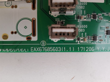 GENUINE LG OLED 65E8PTA .AAUWLJD MAIN BOARD 65284102 EAX67685603 1.1
