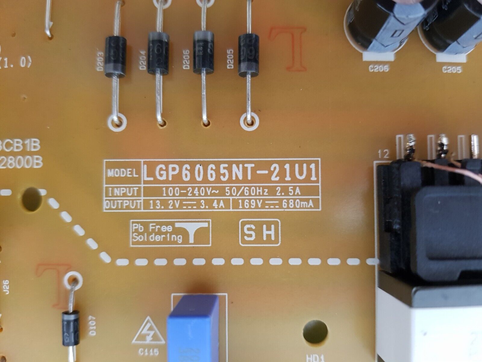 GENUINE LG 65UR640S0TD POWER SUPPLY BOARD EAX69501602 1.0 EAY65895532