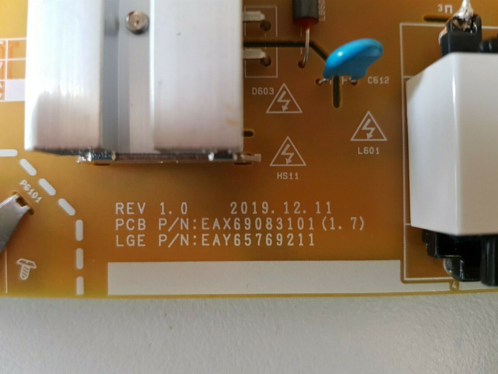 GENUINE LG 65UN7300 POWER SUPPLY BOARD EAY65769211 EAX69083101 LGP65T-20U1