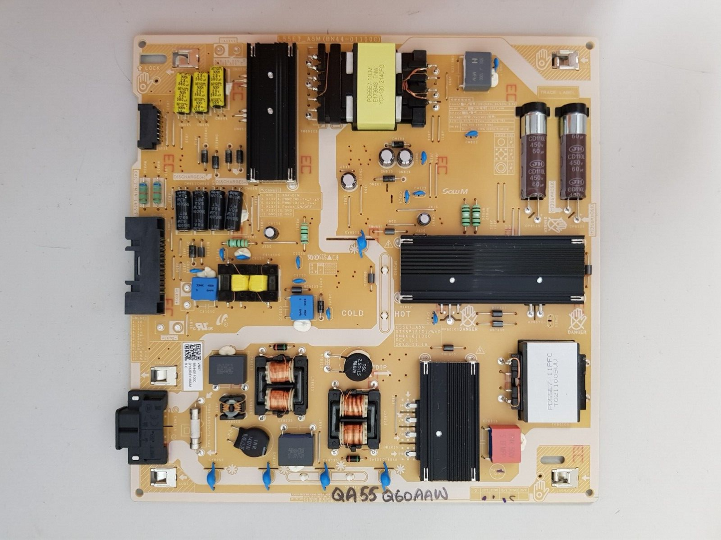 GENUINE SAMSUNG QA55Q60AAW POWER SUPPLY BOARD BN44-01100C L55E7_ASM