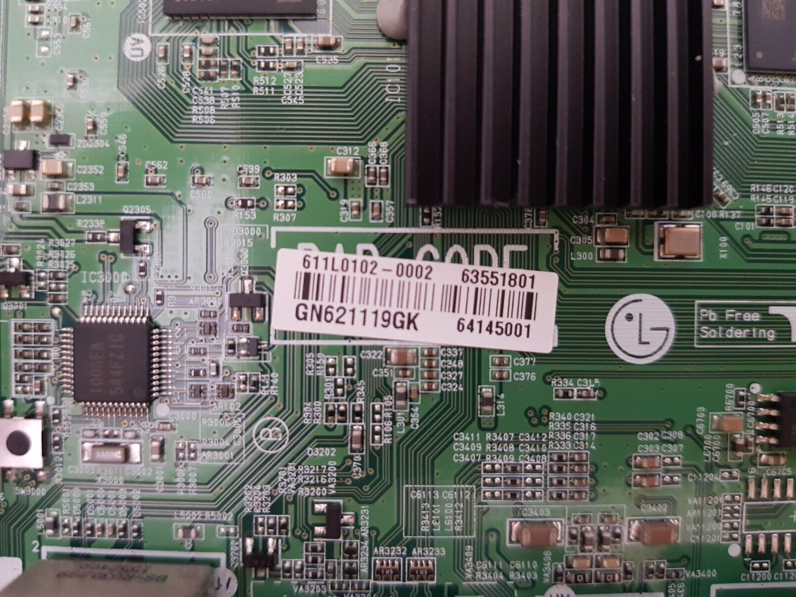 GENUINE LG 43LH600T MAIN BOARD 63551801 64145001 EAX66824804 (1.1)