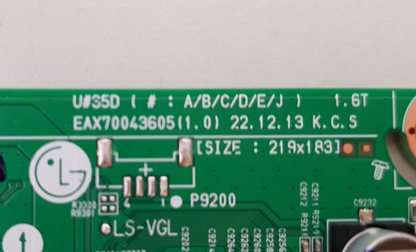 GENUINE LG 75UR8050PSB .AAUFLJD MAIN BOARD EAX70043605 1.0 67427702