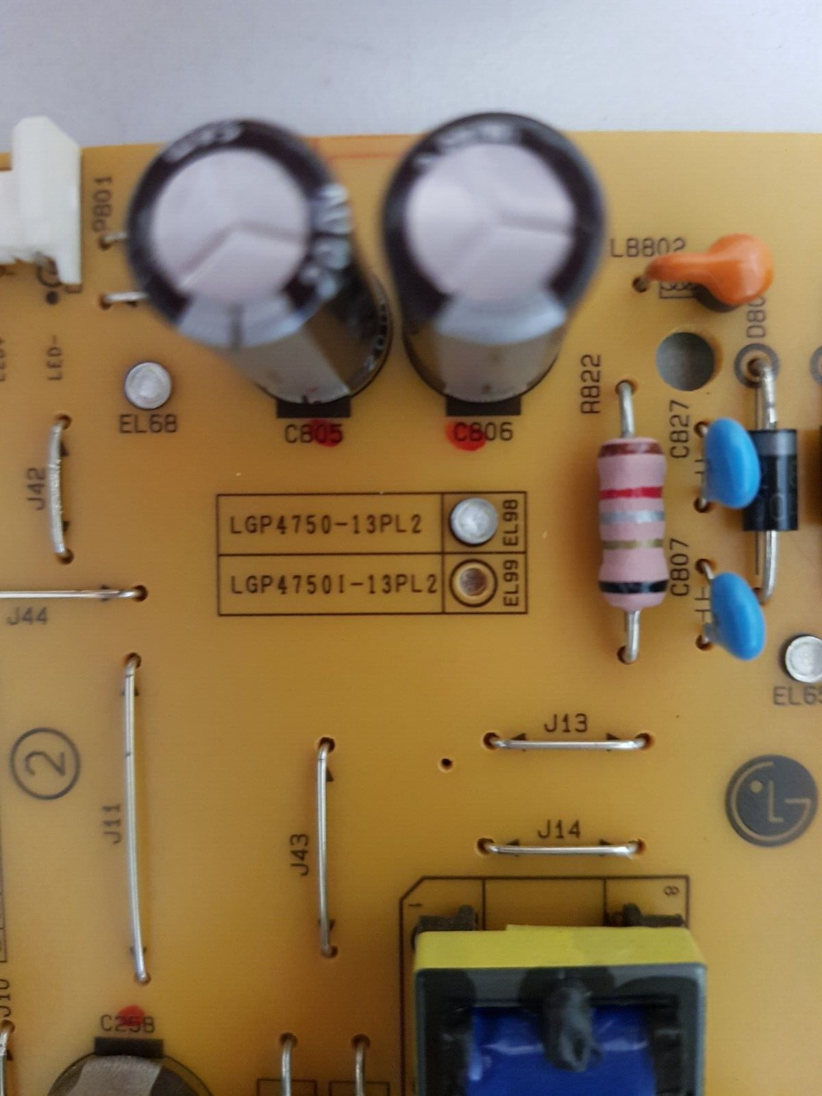GENUINE LG 50LN5400 POWER SUPPLY BOARD EAY62810801 EAX64905501 2.2 LGP4750-13PL2