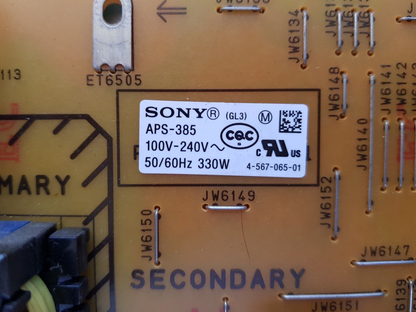 GENUINE SONY KD55X8500C POWER SUPPLY BOARD GL3 1-894-794-11 APS-385 147462011