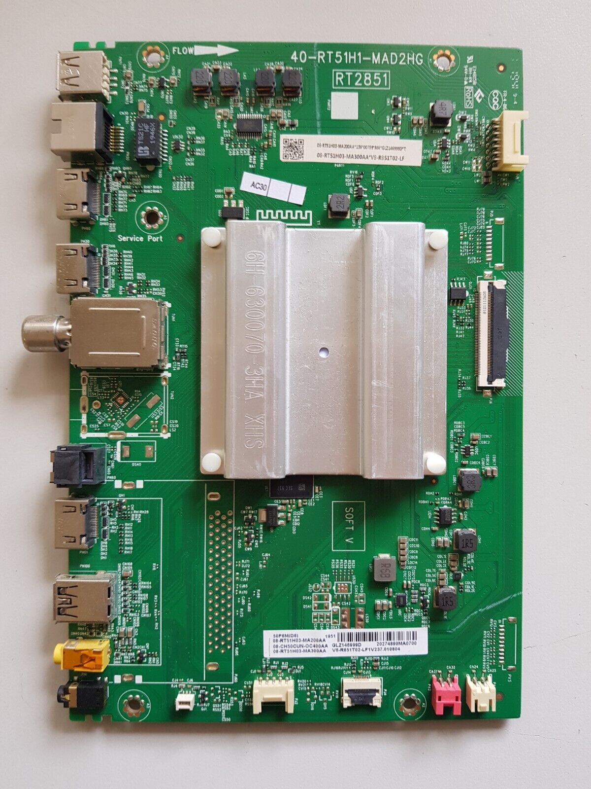 PLATINE PRINCIPALE TCL 08-RT51G95-MA200AA pour TV TCL PLATINE PRINCIPALE TCL 08-RT51G95-MA200AA pour TV TCL