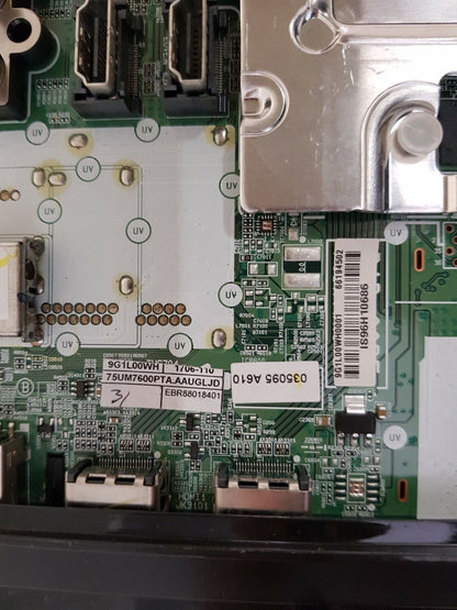 GENUINE LG 75UM7600 MAIN BOARD EBR88018401 EBT66194502 EAX68253604(1.0)