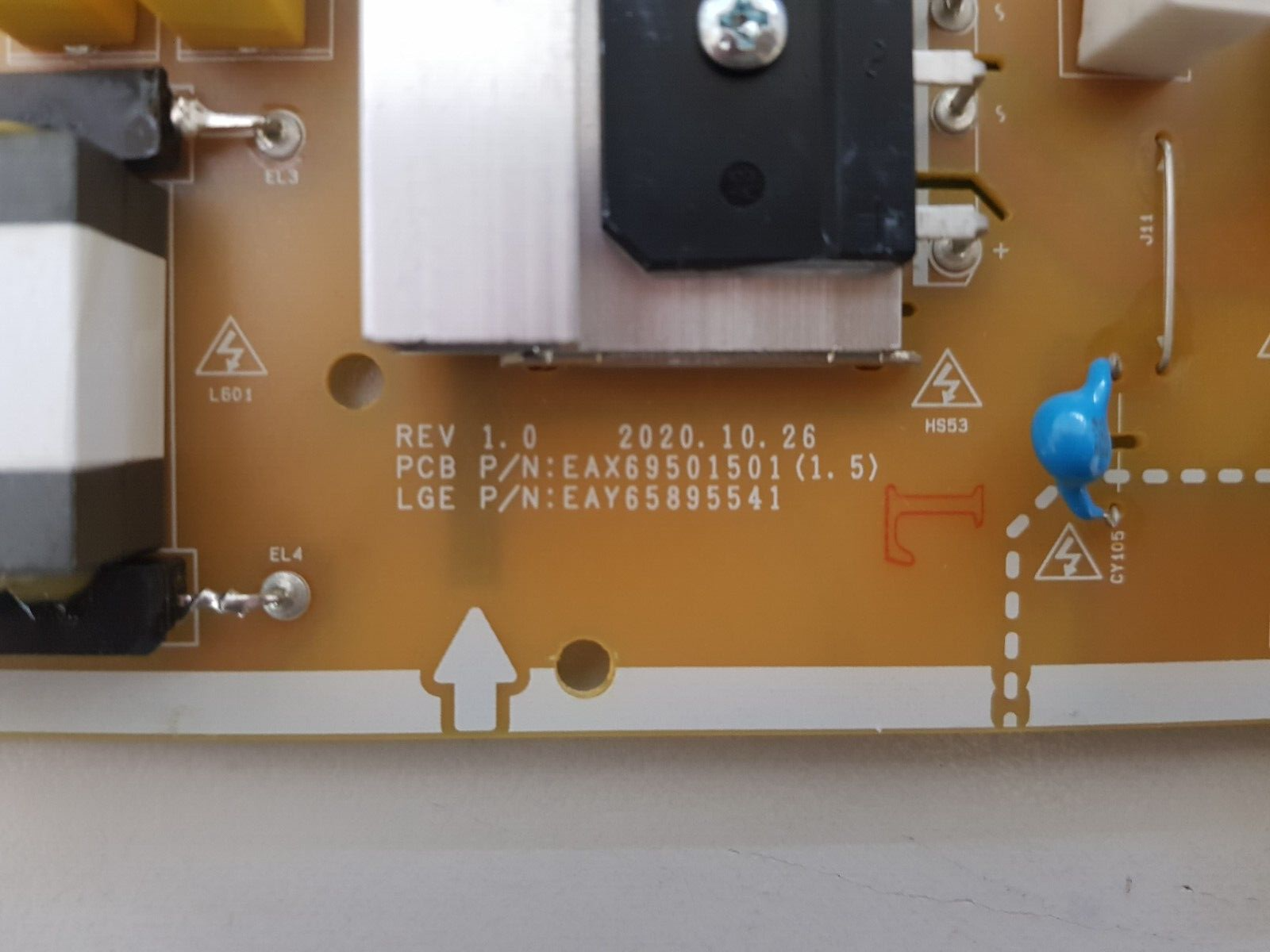 GENUINE LG 75UP8000 POWER SUPPLY BOARD EAY65895541 EAX69501501 1.5 LGP75NT-21U1