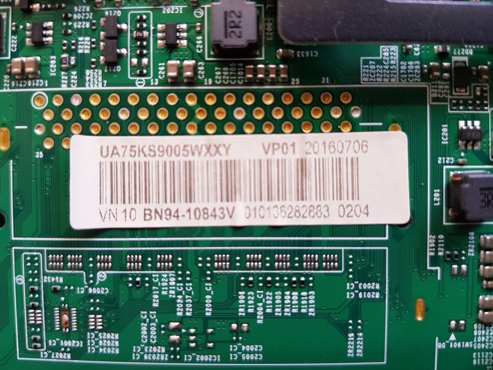 GENUINE SAMSUNG UA75KS9005WXXY (VER FA01) MAIN BOARD BN94-10843V BN41-02505A