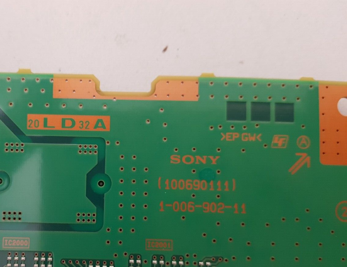 GENUINE SONY KD 65X9000H LED DRIVER BOARD 20LD32A 1-006-902-11 100690111