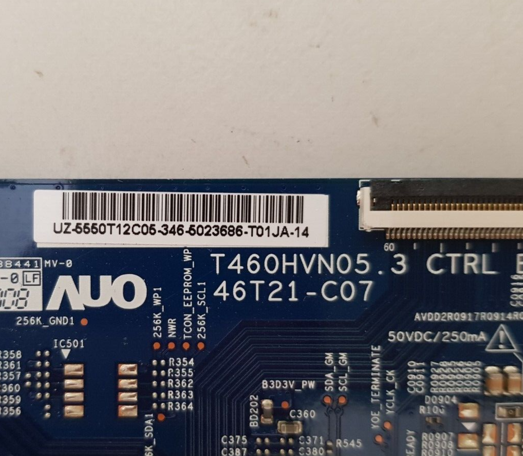 GENUINE SAMSUNG UA50F6400 AMXXY (VER TD01) T-CON BOARD T460HVN05.3 46T21-C07